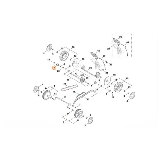 STIHL  Zębnik napędowy 0000 640 2506